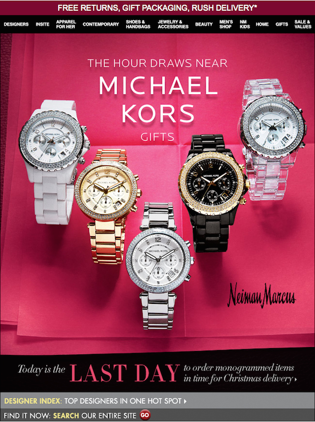 michael kors newsletter discount