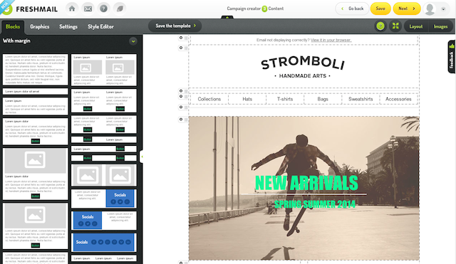 newsletter templates editor