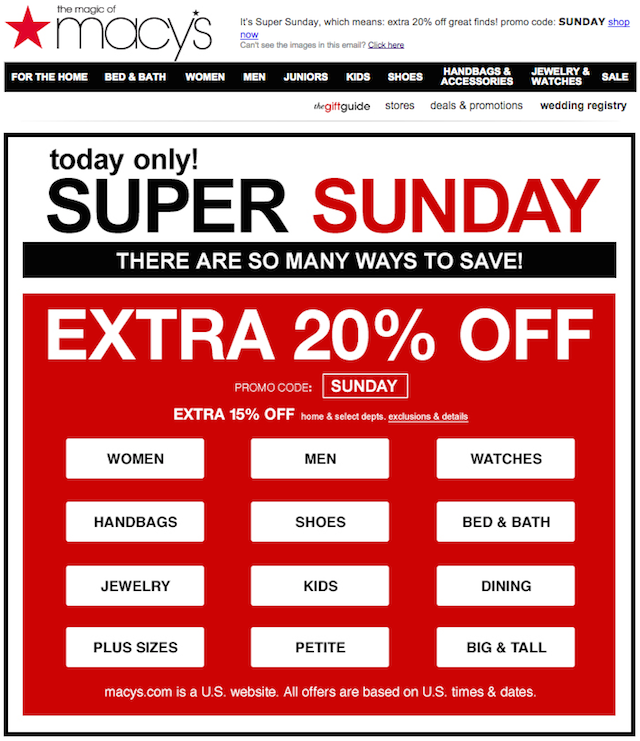 Newsletter: Macy's