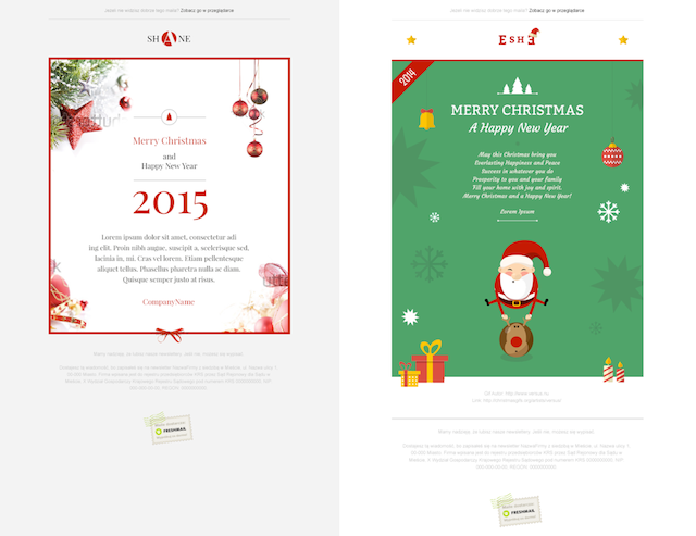 Christmas templates