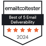 Best of 5 Email Deliverability | emailtooltester